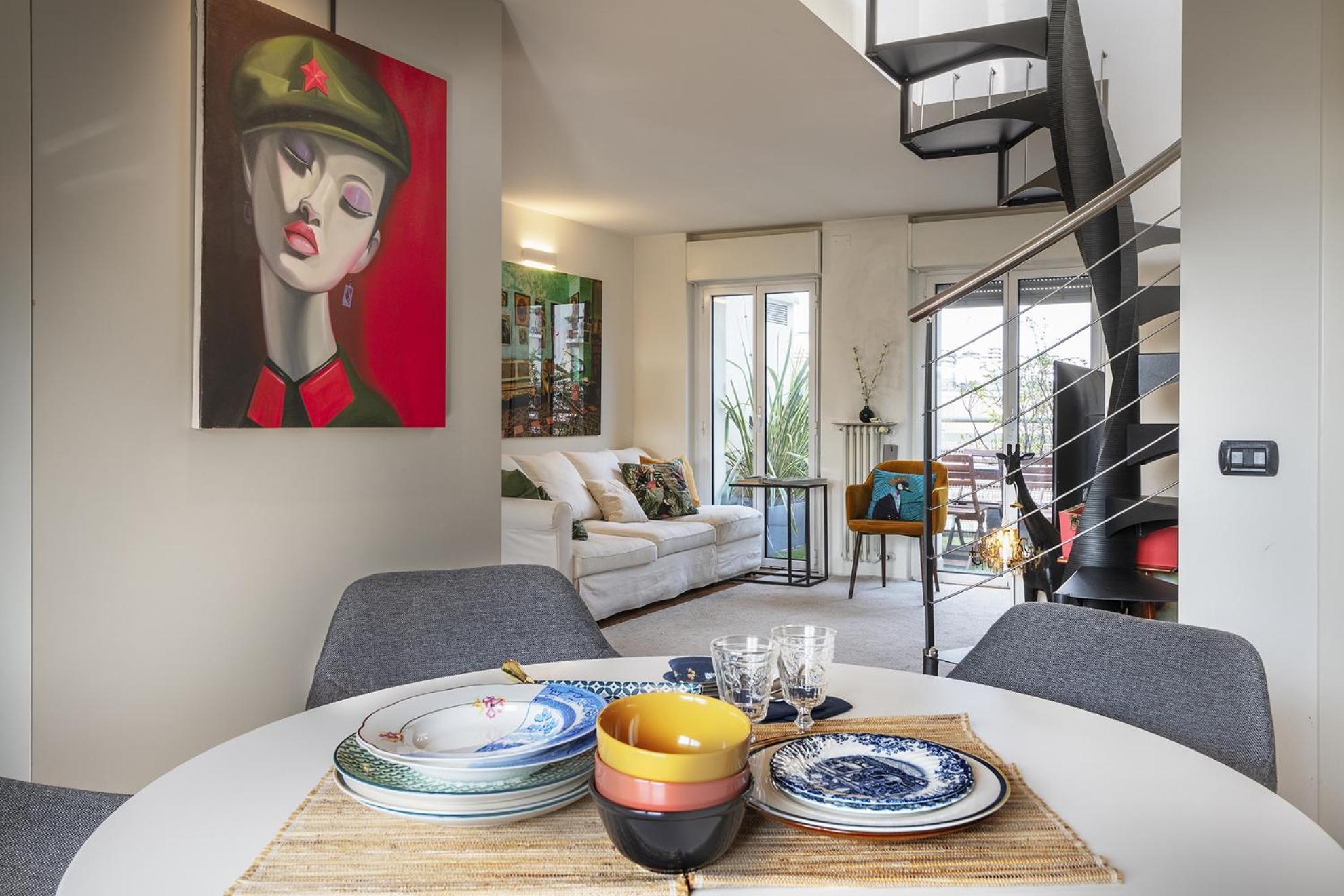 Giresio 41 - Your Penthouse With Rooftop Garden In Milano Navigli - Wifi Dış mekan fotoğraf
