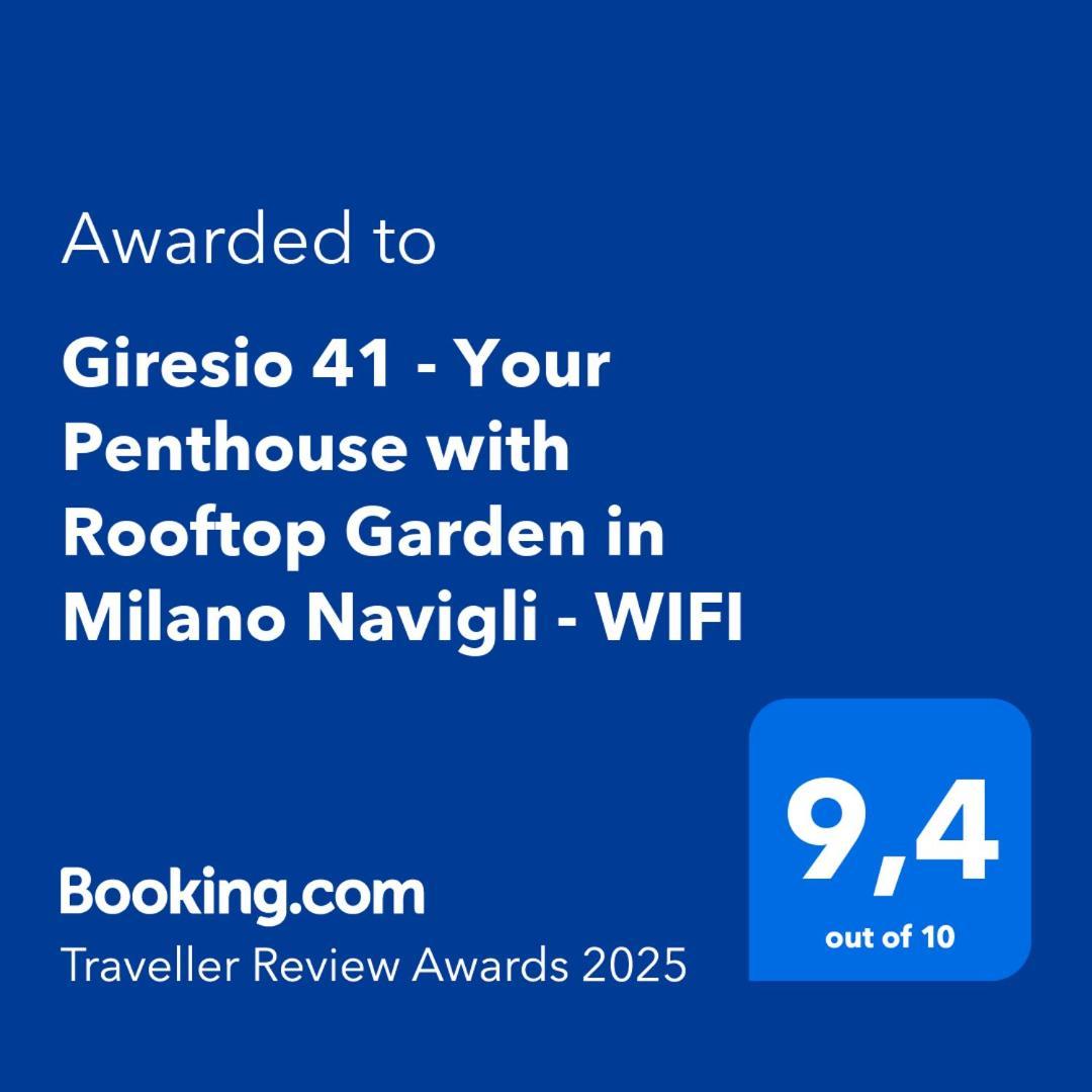 Giresio 41 - Your Penthouse With Rooftop Garden In Milano Navigli - Wifi Dış mekan fotoğraf
